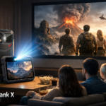8849-Tank X Smartphone | Rugged 5G, built-in 1080p projector, 17,600 mAh battery, 120 Hz display, and massive storage.