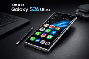Read more about the article Samsung Galaxy S26 Ultra — Android 16 One UI 8 (200MP Ultra camera, Snapdragon 8 Elite Gen 5 / Exynos options)