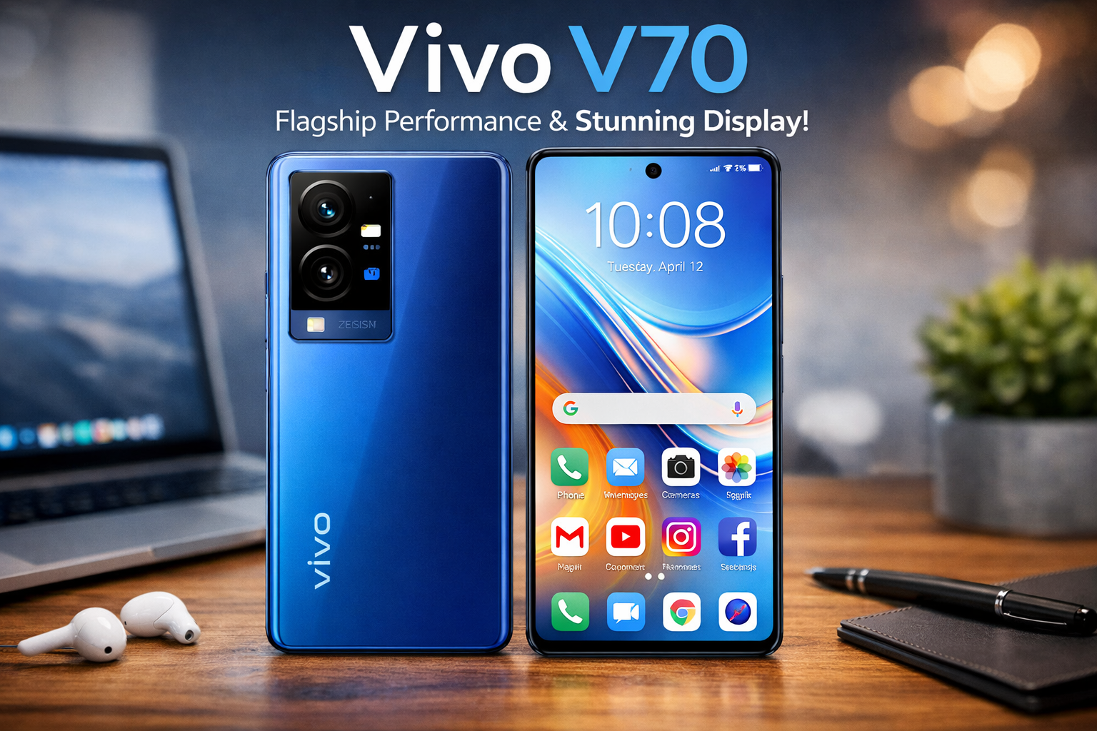 Read more about the article Vivo V70: Best Choice for everyday tasks with Flagship Design, Powerful Cameras and All-Day Performance